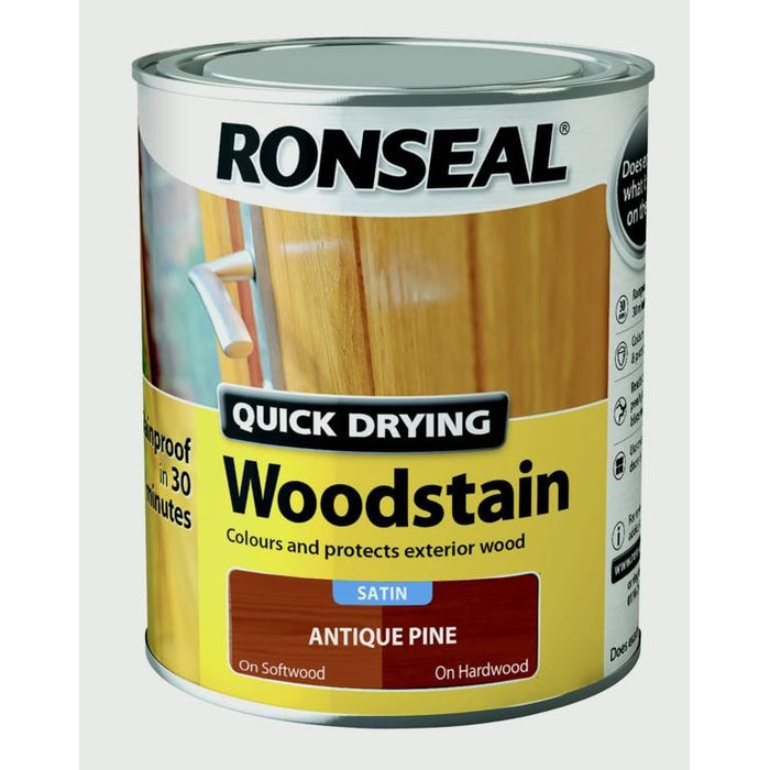 Ronseal Quick Drying Woodstain Satin 750ml