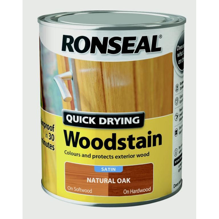 Ronseal Quick Drying Woodstain Satin 750ml