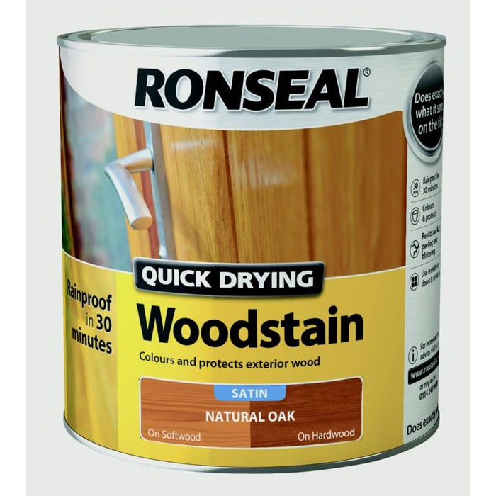 Ronseal Quick Drying Woodstain Satin 2.5L