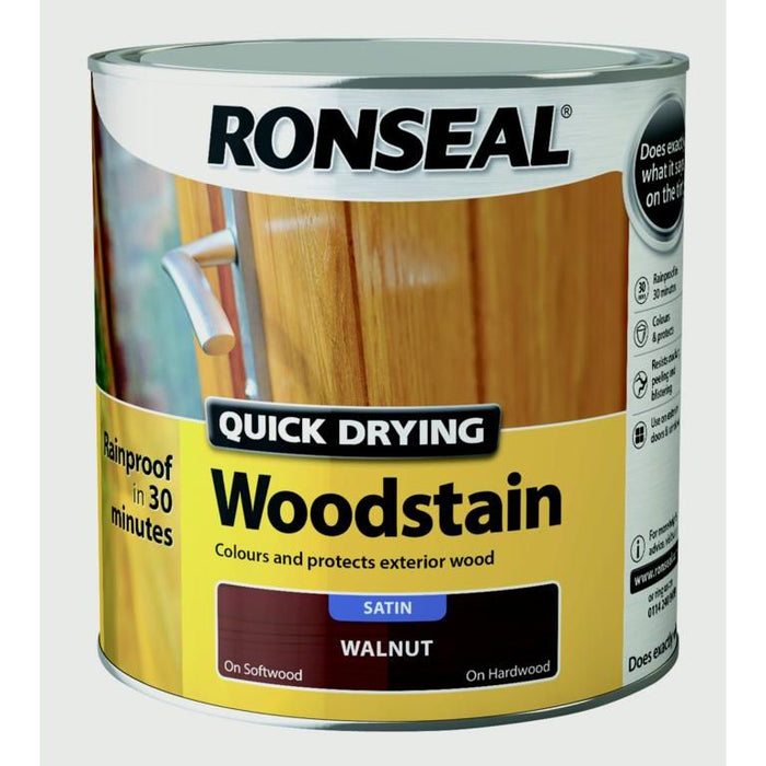 Ronseal Quick Drying Woodstain Satin 2.5L