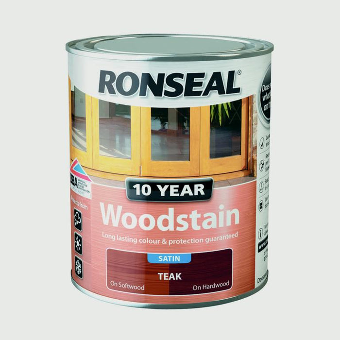 Ronseal 10 Year Woodstain Satin 750ml