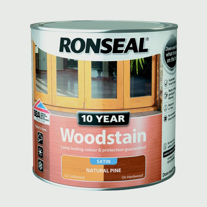 Ronseal 10 Year Woodstain Satin 750ml