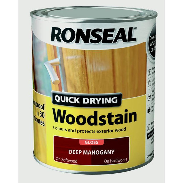 Ronseal Quick Drying Woodstain Gloss 750ml